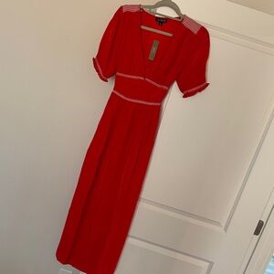 J. Crew Red Dress NEW WITH TAG
